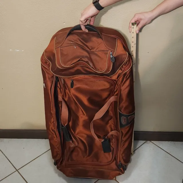 TUMI T TECH 30” Wheeled Split Duffle Bag ORANGE Rolling Bag