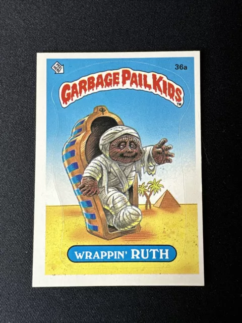 1985 Topps Garbage Pail Kids GPK Original Series 1 OS1 #36a Wrappin’ Ruth MATTE
