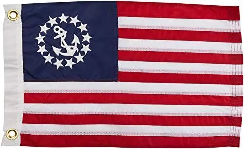 Taylor Made Sewn Us Yacht Ensign Boat Flag, 3' X 5', American Red, White &