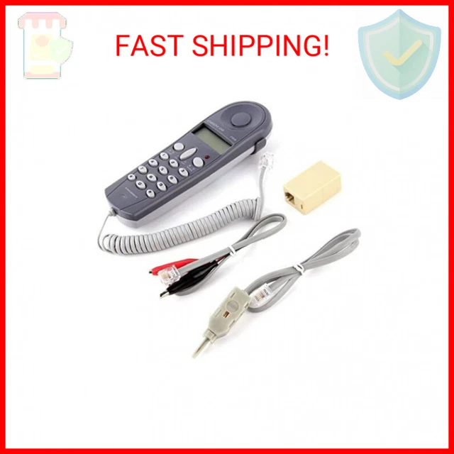 C019 Telephone Phone Line Network Cable Tester Butt Test Tester Lineman Tool Cab