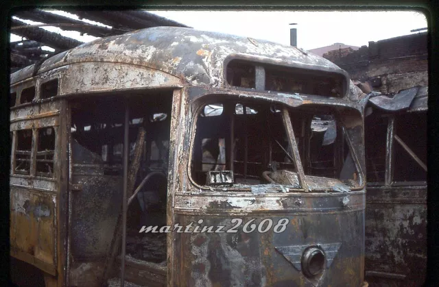 (Db) Orig. Traction/Trolley Slide Septa Woodland Carhouse Fire Scene 2