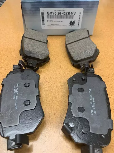 MAZDA Genuine OEM VPM PAD SET,RR CALIPER GMY0-26-43ZB-MV