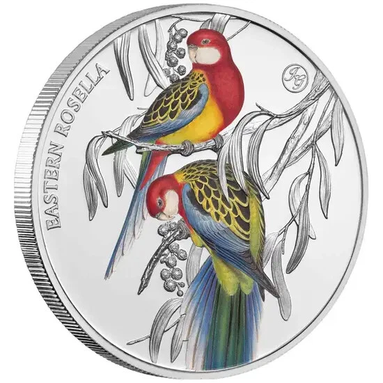 Eastern Rosella 2023 $1 Silver 1oz Coloured Proof Coin Eastern Rosella 2023 $1 Silver 1oz Coloured Proof Coin