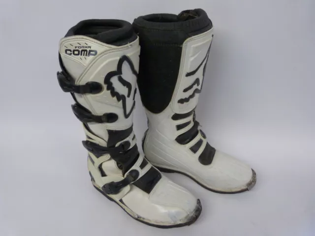 FOX Forma Comp Racing Motocross Boots in White EU43