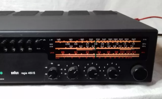 Braun Stereo Receiver Regie 450 S - Geprüft - Braun Regie 450S HiFi-Receiver 3