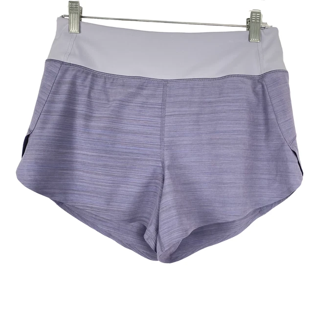 Athleta Run With it Textured 3.5" Short Purple Women's Small