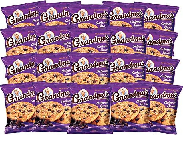 Grandma's Avoine Raisin Sec Cookie, 2 Compte Paquet (Paquet De 20)