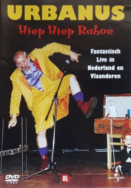 DVD - Urbanus ‎– Hiep Hiep Rahoe Fantastisch Live In Nederland En Vlaanderen