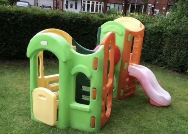 Dunster House Mega Fort Mountain climbing frame review after installation.  Outdoor Garden Treehouse 