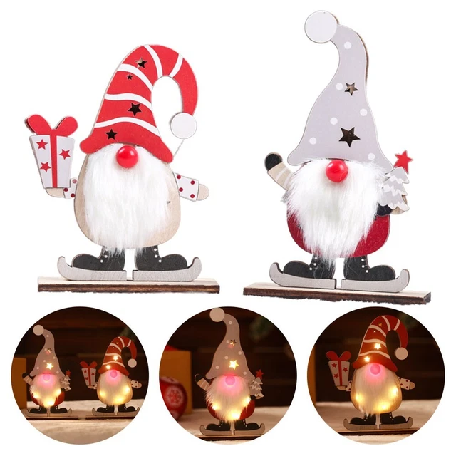 Illuminazione Babbo Natale senza volto di alta qualità 11*4*15 cm bella decorazione