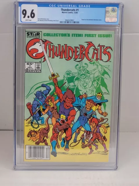 Thundercats #1 CGC 9.6 WP Rare Newsstand 1st Comic Appearance Marvel/Star 1985