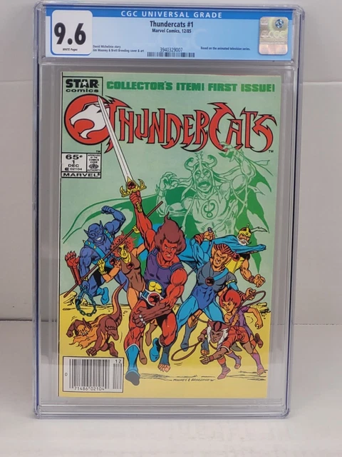 Thundercats #1 CGC 9.6 WP Rare Newsstand 1st Comic Appearance Marvel/Star 1985