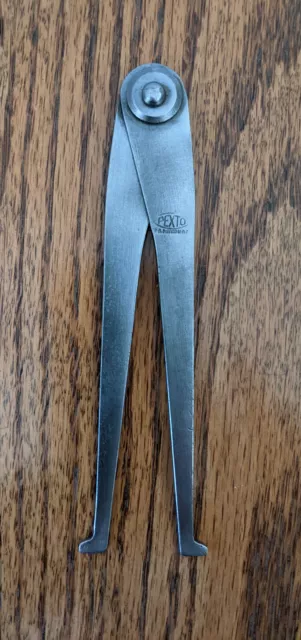 Vintage Pexto Inside Diameter 5 Inch Flat Leg Divider Caliper