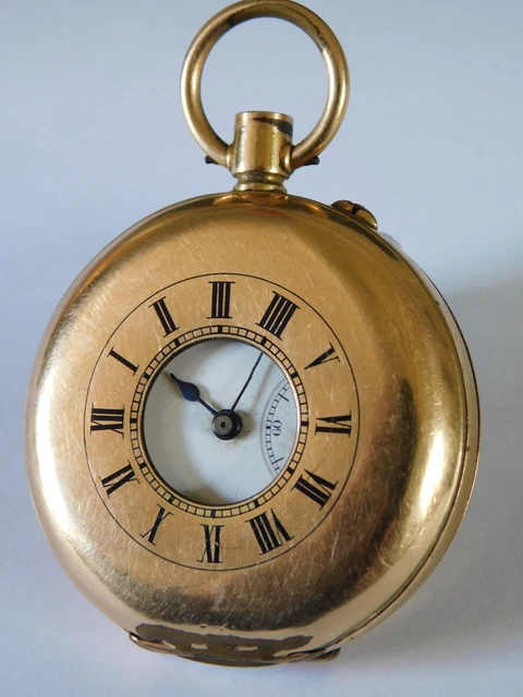 Joseph Walton 1884 Sterling Silver Half-Hunter Pocket Watch Roman Numerals Sterling Silver Case Pocket Watches for sale  main image 4