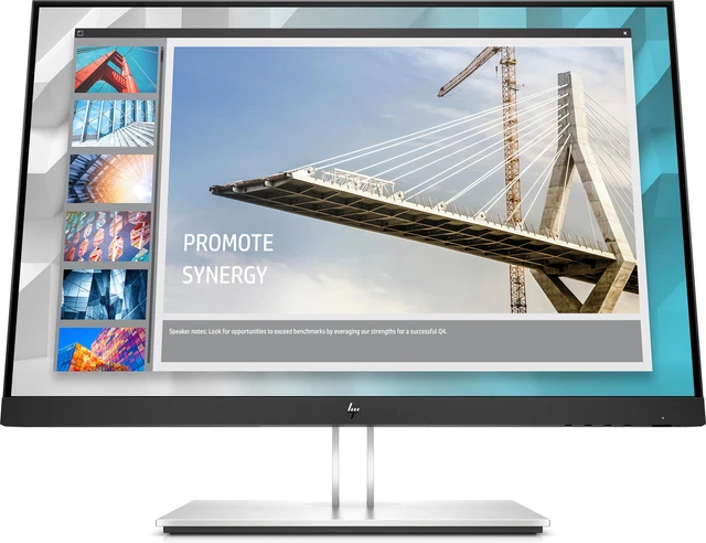 HP E-Series E24i G4 61 cm (24 Zoll) 1920 x 1200 Pixel WUXGA Schwarz, Silber