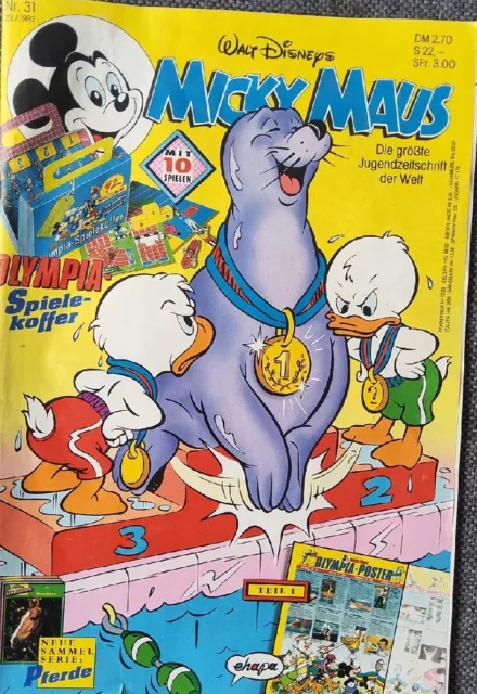 Walt Disneys Micky Maus  Nr. 31 23.7.1992 (ehapa) Donald Duck Zustand: 3