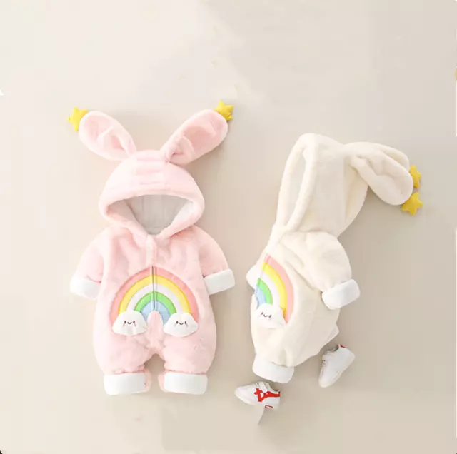 Tuta tutina body abiti da neonato neonato bambino bambina bambini coniglio