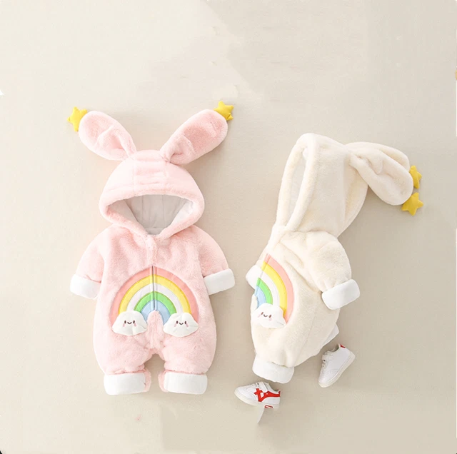 Tuta tutina body abiti da neonato neonato bambino bambina bambini coniglio
