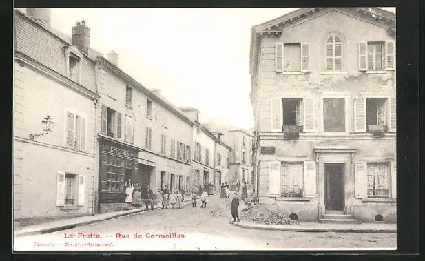 CPA La Frette, Rue de Cormeilles