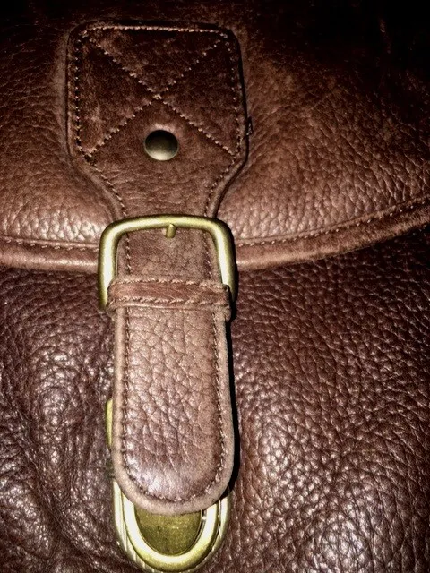 MESSENGER BRIEFCASE, LAPTOP bag Brown Leather, Business or Medical or ...