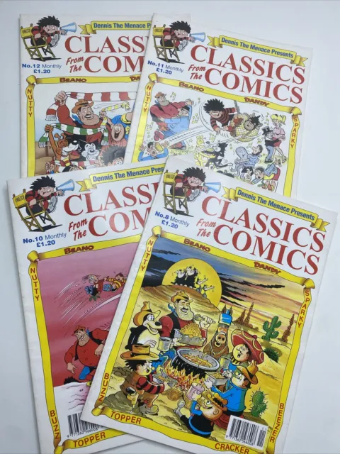 4 x CLASSICS FROM THE COMICS - Monthly Comic Cartoon Compilation - Beano / Dandy