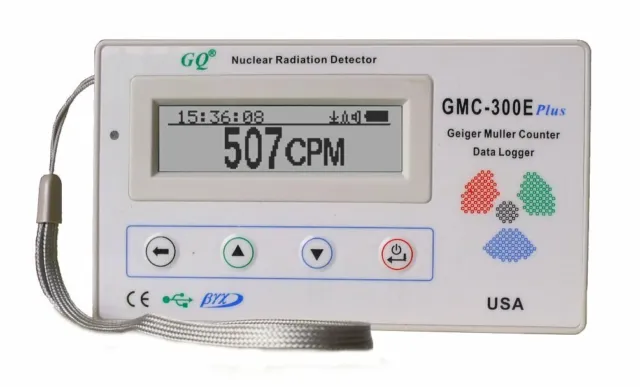 GQ GM GMC-300E Geiger Counter Nuclear Radiation Detector Data logger Beta Gamma