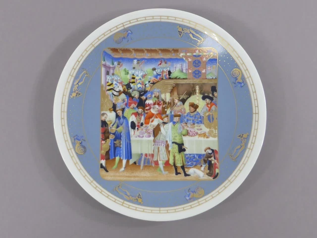 Plato de colección Henri d ́Arceau & Fils Limoges Jean Dutheil enero (106)