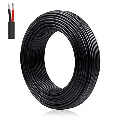 22 Gauge 2 Conductor Electrical Wire, 20M/65.6ft 22 AWG Insulated Stranded Ho...