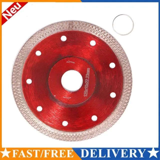 Hojas de sierra de diamante disco de rueda de corte de madera para azulejos de cerámica (rojo 125 mm)