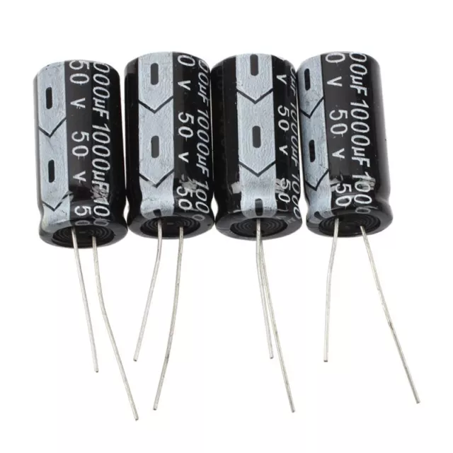 3X (20 piezas 1000uF 50V 13x25 mm condensadores electrolíticos de aluminio negros P6Q4) 2