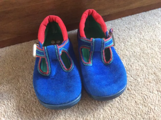 Clarks Doodles blu unisex taglia 6 vintage anni '90 ottime condizioni 