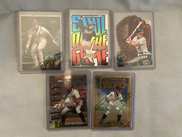 5 Card Chipper Jones Lot-Soul of the game, Star Date, Finest with peel