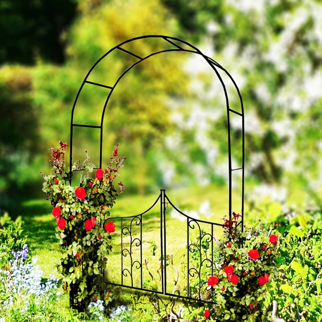 Rosenbogen METALL Breit Rankhilfe Kletterhilfe Gartenbogen Pergola Spalier Neu