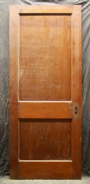 32"x80" Antique Vintage Old Reclaimed Interior SOLID Wood Wooden Door 2 Panels