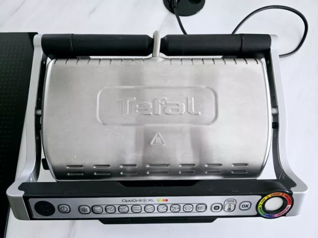 Tefal Optigrill+ XL GC722D Kontaktgrill - Edelstahl/Schwarz