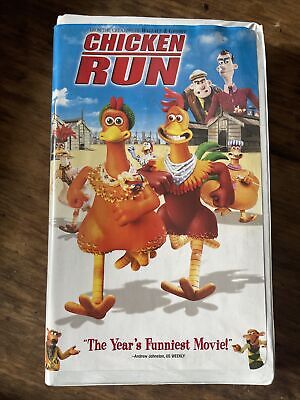 CHICKEN RUN (VHS, 2000, Dreamworks Home Entertainment) Animated Family