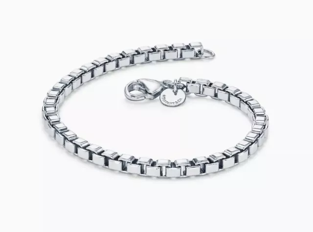 Tiffany & Co. Venetian Link Chain Bracelet 925 Sterling Silver