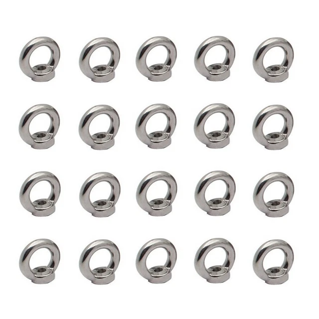 Yeux de plomb en acier inoxydable - Taille 2, 100 boucles