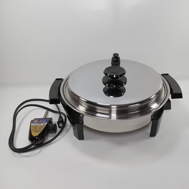 ROYAL PRESTIGE LIQUID Core Electric Skillet Stainless Steel Cookware