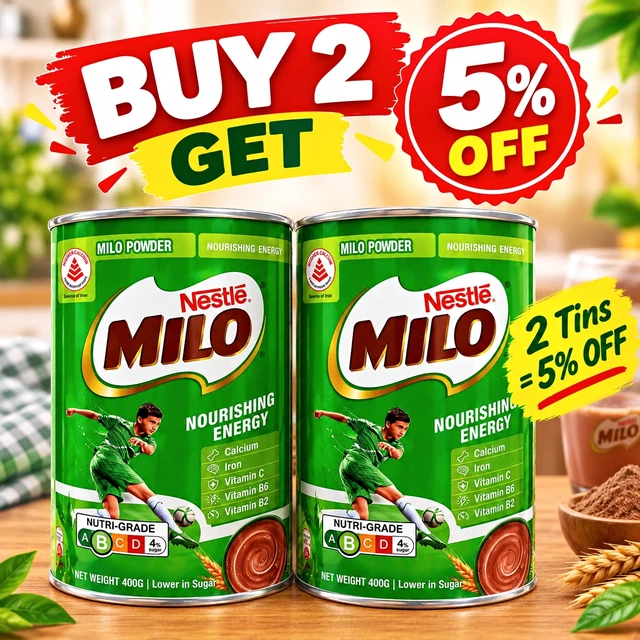 Milo Price NESTLÉ MILO HOT Chocolate & Malted Drink Powder Nourishing Energy 400g ...