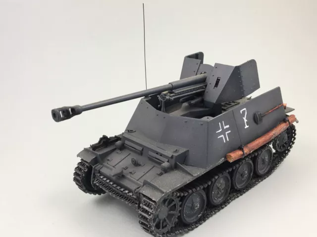 Built 1/35 Scale Tank Sd.Kfz.139 Marder III Ausf. H Tamiya, WW2 German Tank