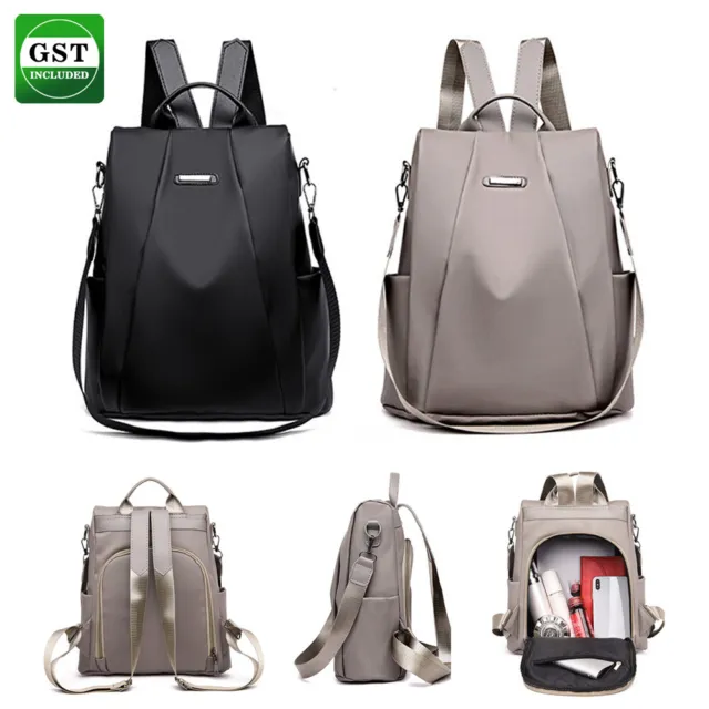 NEW Anti-theft Double Shoulder Bag Travel Backpack Waterproof Oxford Cloth Women