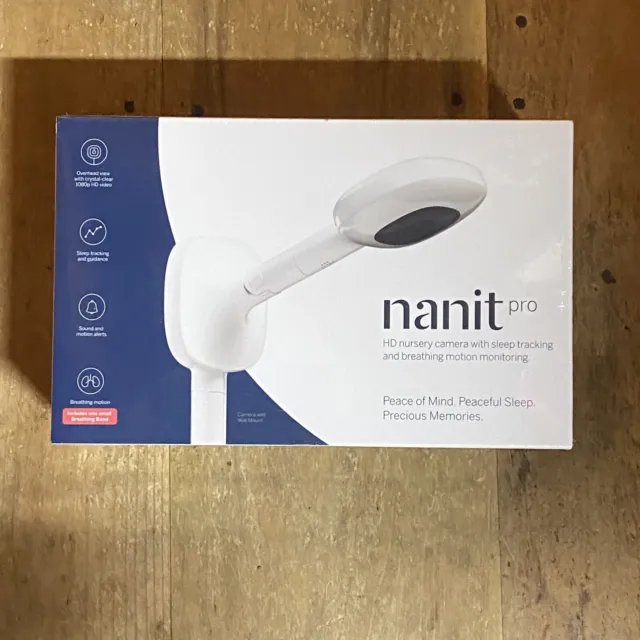 Nanit Pro - HD Baby Camera with Sleep Tracking and Breathing Monitoring Band New