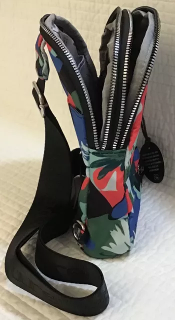 Samantha Brown To Go Nwt Double Compartment Sling Bag Orchid Camo 3