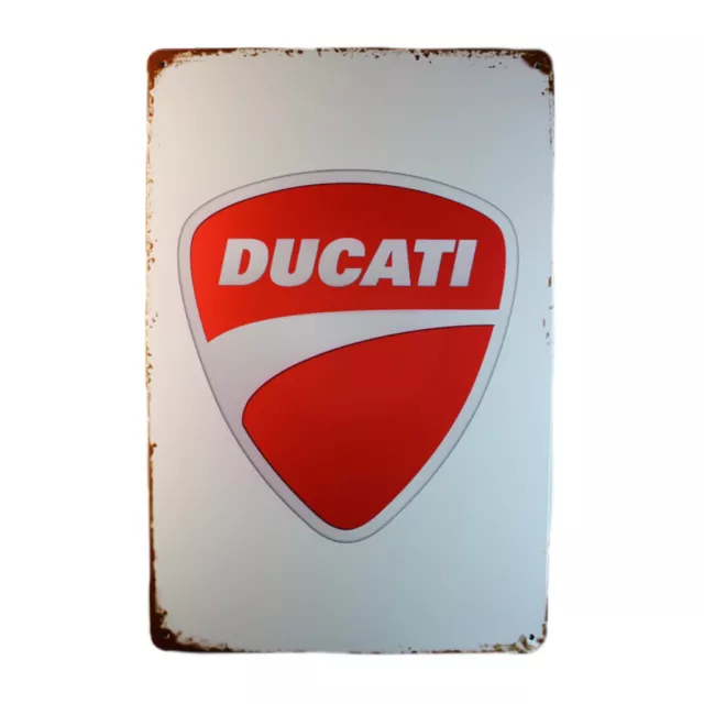 2x Tin Sign DUCATI Sprint Drink Bar Whisky Rustic Look