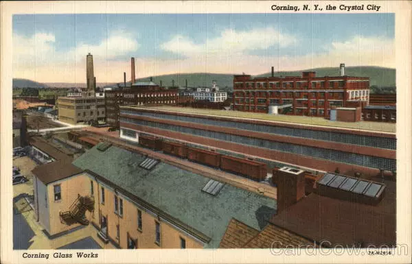 The Crystal City-Corning Glass Works,NY Steuben County New York Lamb's Pharmacy