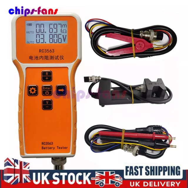 RC3563 Internal Resistance Detector AC Lead Acid Lithium Car Battery Tester UK