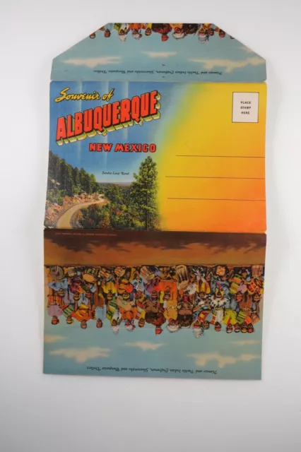 *Kengo* 1960's souvenir travel fold out folder - Albuquerque New Mexico
