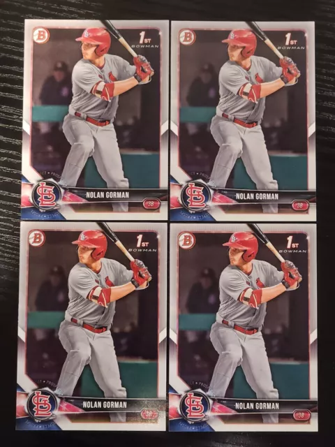 2018 Bowman Draft  Nolan Gorman 1st Bowman RC Lot #BD-117 (4)
