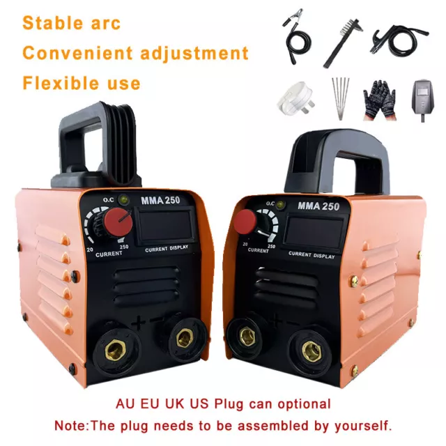 New DC Inverter Arc Electric Welding Machine Mini Automatic Portable IGBT MMA250